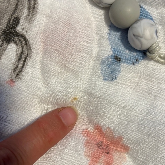 Cactus Print Baby Blanket with Pacifier Clip - Picture 2 of 2